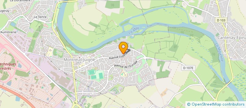 localisation de l'entreprise NRMDB  MONTREUIL-JUIGNE