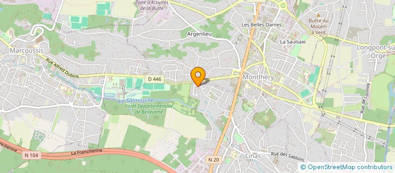 localisation de l'entreprise NRP à LINAS