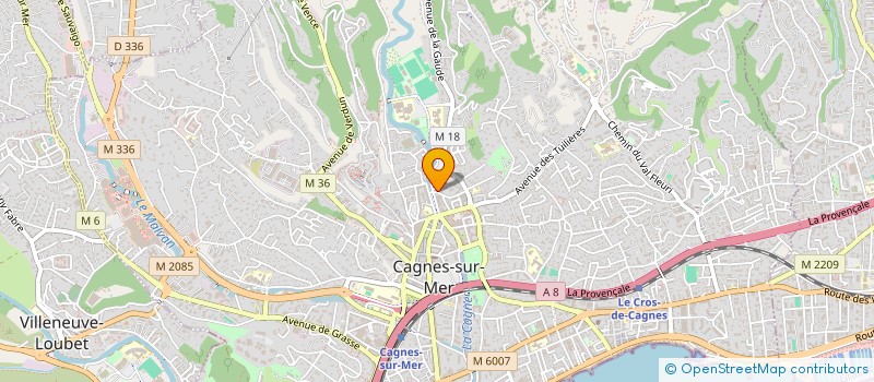 localisation de l'entreprise NRP SOLUTION à CAGNES-SUR-MER