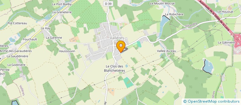 localisation de l'entreprise NRPC 37  VALLERES