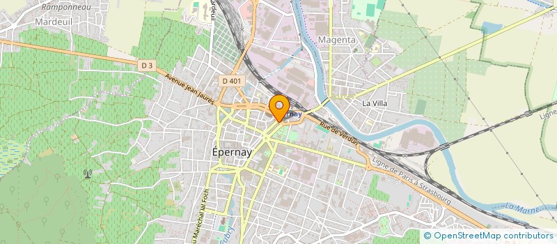 localisation de l'entreprise NRR  EPERNAY