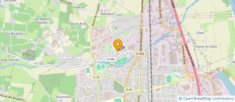 localisation de l'entreprise NRS4C  GLEIZE