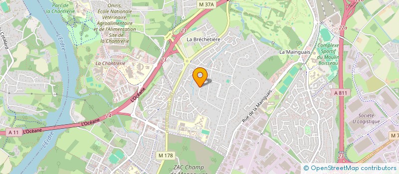 localisation de l'entreprise NRTI  CARQUEFOU