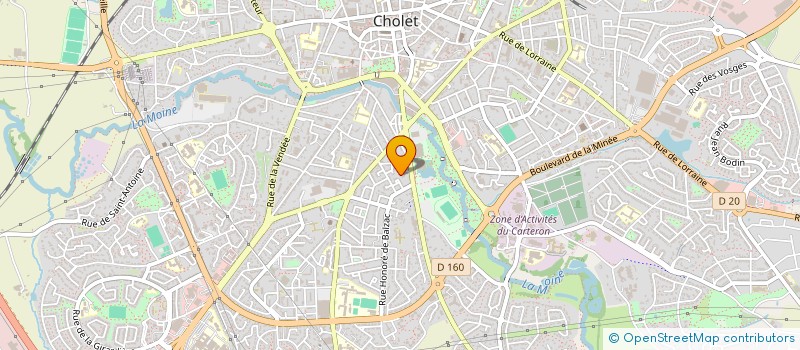 localisation de l'entreprise NRV à CHOLET