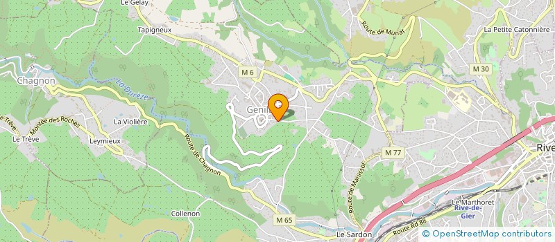 localisation de l'entreprise NRX IMMO  GENILAC