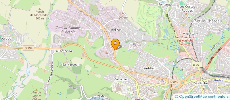 localisation de l'entreprise NS  RODEZ