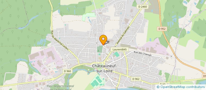localisation de l'entreprise NS à CHATEAUNEUF-SUR-LOIRE