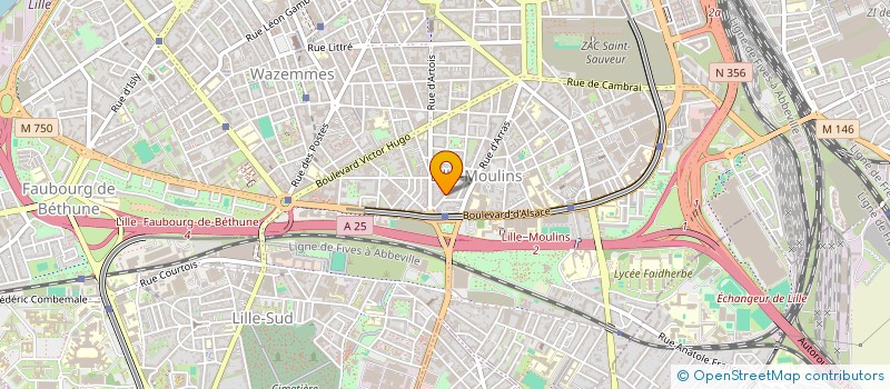 localisation de l'entreprise NS ACADEMIE à LILLE