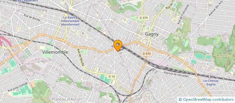 localisation de l'entreprise NS AUTO  GAGNY