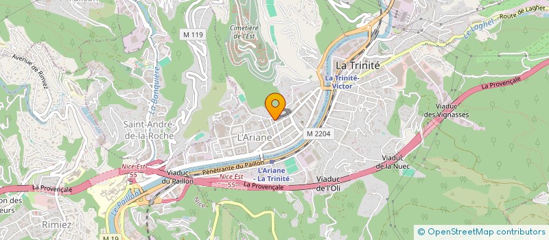 localisation de l'entreprise NS BATIMENT à NICE