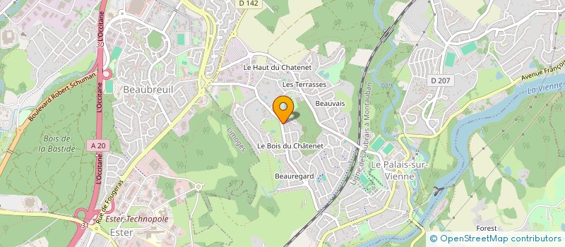 localisation de l'entreprise NS BATIMENT à LE PALAIS-SUR-VIENNE