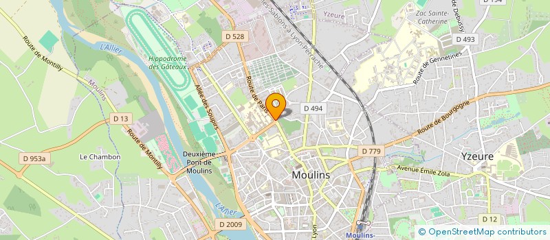 localisation de l'entreprise NS BOXE  MOULINS