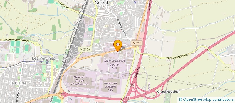 localisation de l'entreprise NS CAR  GERZAT