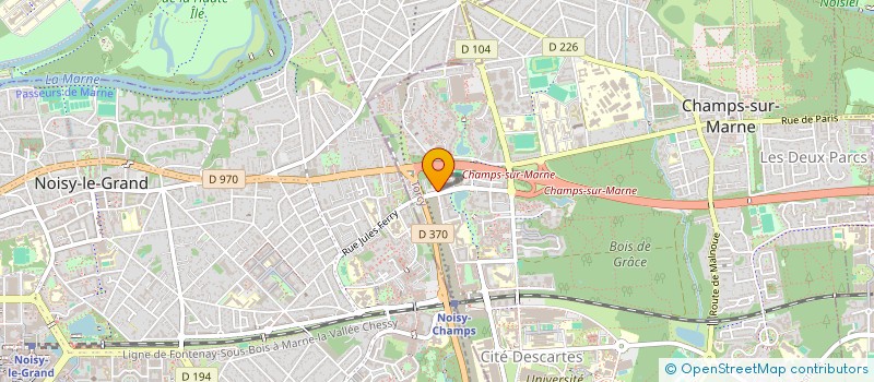 localisation de l'entreprise NS CHAMPS  CHAMPS-SUR-MARNE