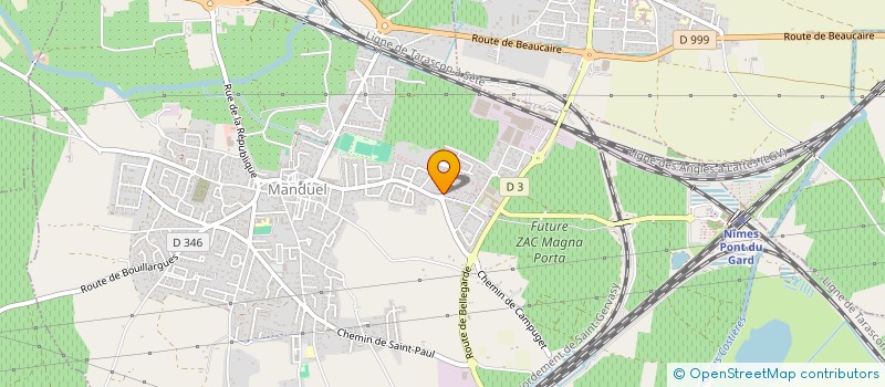 localisation de l'entreprise NS COLIS à MANDUEL
