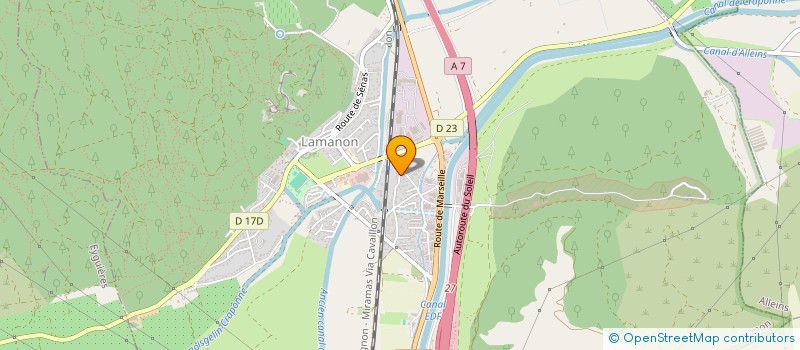 localisation de l'entreprise NS COM  LAMANON