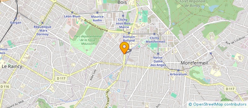 localisation de l'entreprise NS CONSEIL  CLICHY-SOUS-BOIS