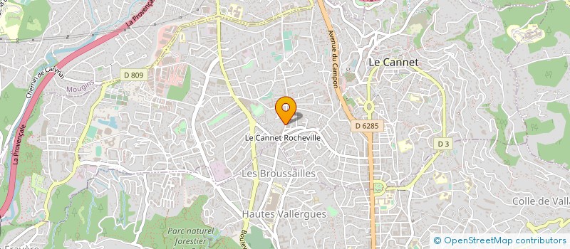 localisation de l'entreprise NS CONSTRUCTION à LE CANNET