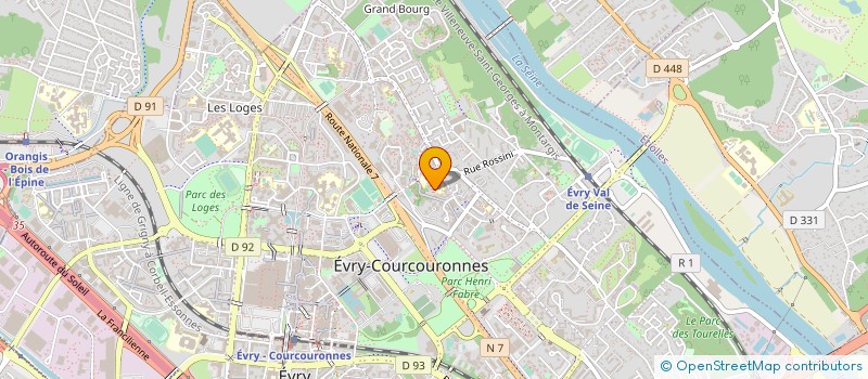 localisation de l'entreprise NS CONSTRUCTION à EVRY-COURCOURONNES