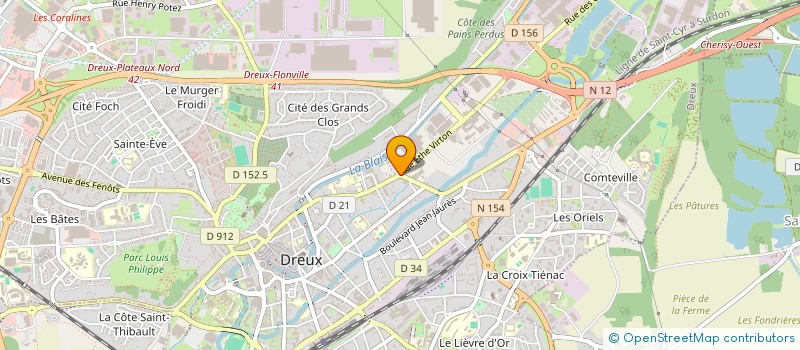 localisation de l'entreprise NS CREATION à DREUX
