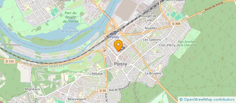 localisation de l'entreprise NS CRIOLLO à POISSY