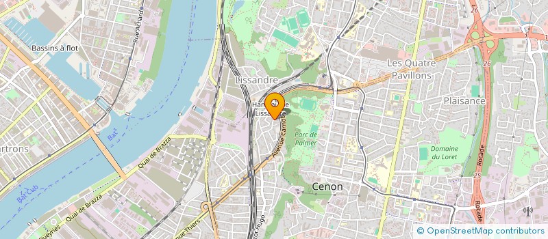 localisation de l'entreprise NS DEVELOPPEMENT  CENON