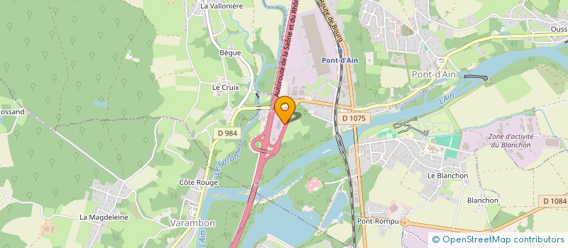 localisation de l'entreprise NS DEVELOPPEMENT  PONT-D AIN