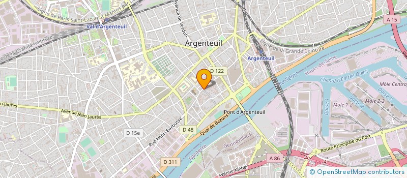 localisation de l'entreprise NS DISTRIBUTION à ARGENTEUIL
