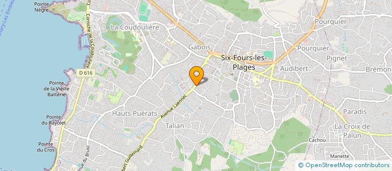 localisation de l'entreprise NS EBIZ à SIX-FOURS-LES-PLAGES