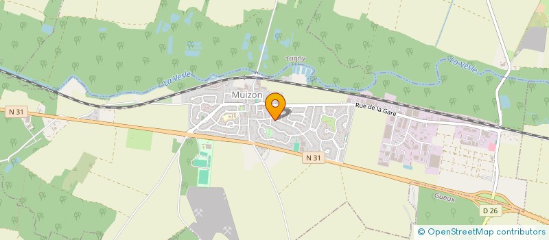 localisation de l'entreprise NS ELEC  MUIZON