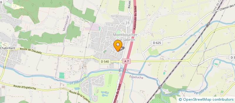 localisation de l'entreprise NS ELEC  MONTBOUCHER-SUR-JABRON