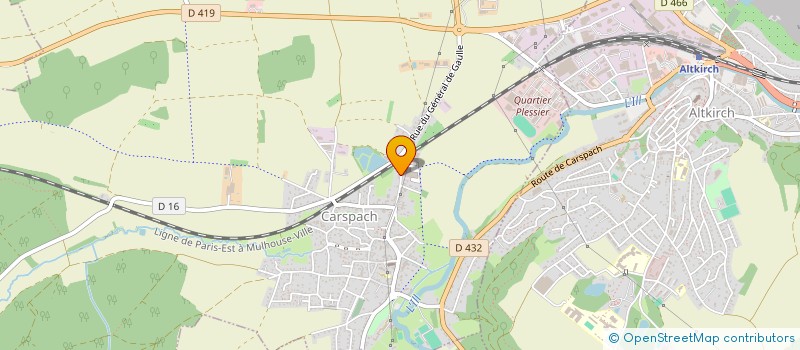 localisation de l'entreprise NS ELECTRICITE  CARSPACH