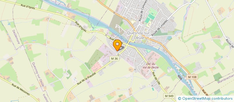 localisation de l'entreprise NS ELEVATION à QUESNOY-SUR-DEULE