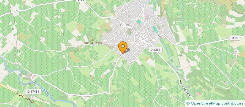 localisation de l'entreprise NS ENVIRONNEMENT à CAUX