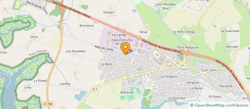 localisation de l'entreprise NS GROUP  THEIX-NOYALO