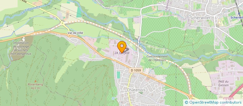 localisation de l'entreprise NS GROUP à CHATENOIS