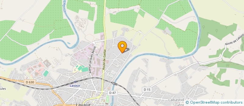 localisation de l'entreprise NS.H  LAVAUR