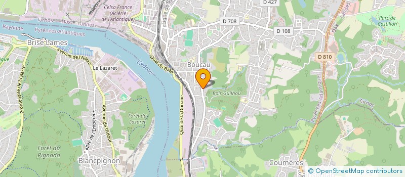 localisation de l'entreprise NS HABITAT  BOUCAU