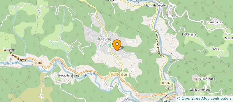 localisation de l'entreprise NS IMMO à MEYRAS