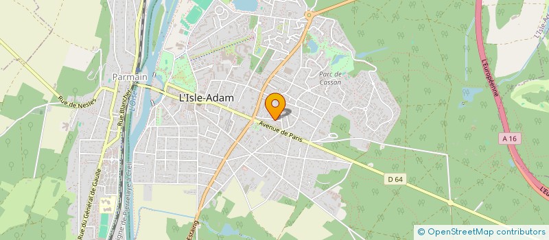 localisation de l'entreprise NS IMMO  L'ISLE-ADAM