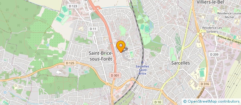 localisation de l'entreprise NS IMMO à SAINT-BRICE-SOUS-FORET