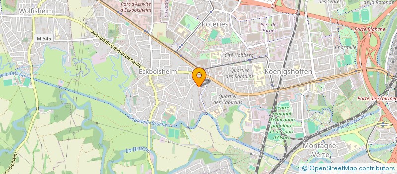 localisation de l'entreprise NS IMMOBILIER  ECKBOLSHEIM