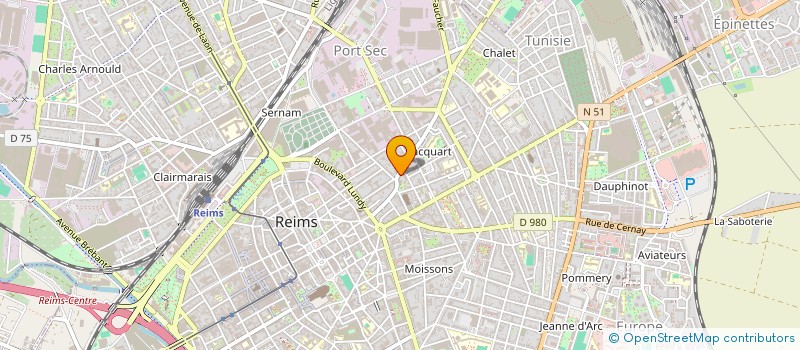 localisation de l'entreprise NS IMMOBILIER ET PATRIMOINE  REIMS