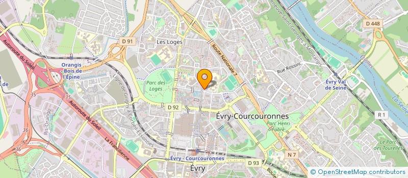 localisation de l'entreprise NS INFO SERVICES à EVRY-COURCOURONNES