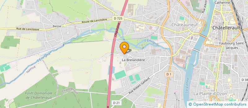 localisation de l'entreprise NS INVEST  CHATELLERAULT