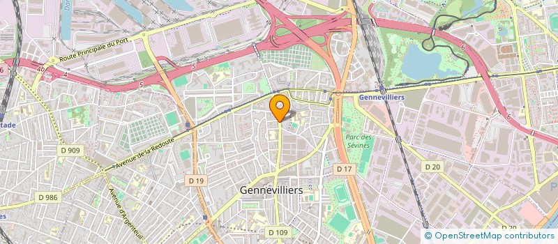 localisation de l'entreprise NS LIMO PRESTIGE à GENNEVILLIERS