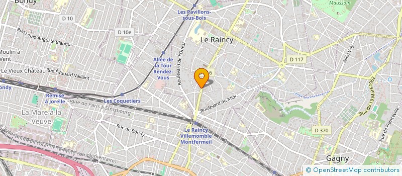 localisation de l'entreprise NS OPTIC à LE RAINCY