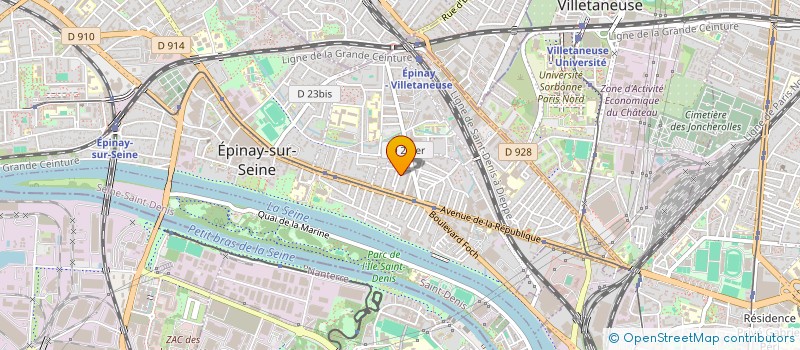localisation de l'entreprise NS PARIS FC à EPINAY-SUR-SEINE