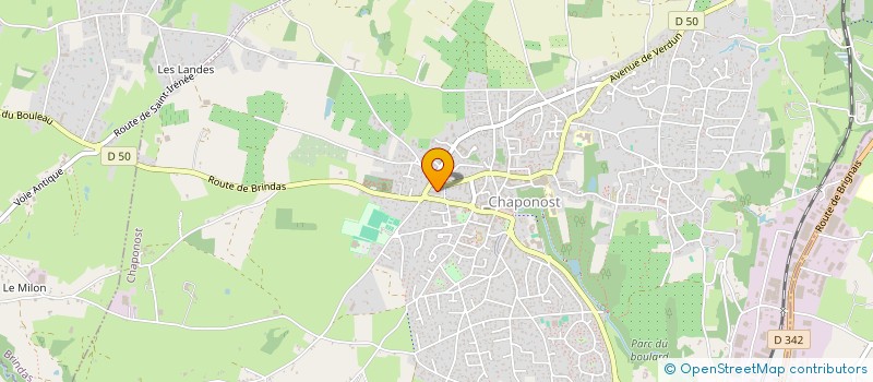 localisation de l'entreprise NS PLATRERIE PEINTURE  CHAPONOST