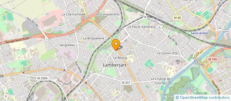 localisation de l'entreprise NS PRODUCTION à LAMBERSART